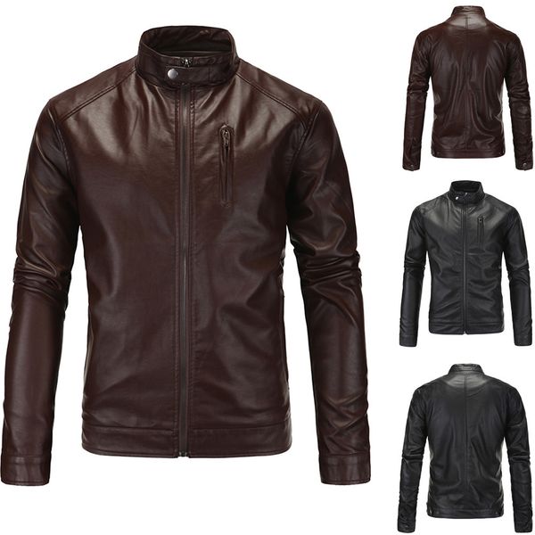 2019 fashion men's washed pu leather autumn and winter clothes m-5xl large sizes men leather jackets jackets and coats, Black
2019 fashion men's washed pu leather autumn and winter clothes m-5xl large sizes men leather jackets jackets and coats, Black