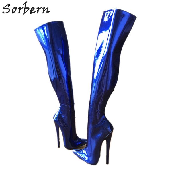 blue metallic 65cm hard shaft customized wide leg over the knee boots for women 18cm stiletto heels boot ladies, Black
blue metallic 65cm hard shaft customized wide leg over the knee boots for women 18cm stiletto heels boot ladies, Black