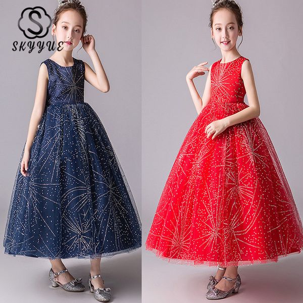 skkyue flower girl dress for wedding kid party shiny star printing red o-neck tulle long communion dress 4-15 years 2019 bx2966, Red;yellow
skkyue flower girl dress for wedding kid party shiny star printing red o-neck tulle long communion dress 4-15 years 2019 bx2966, Red;yellow