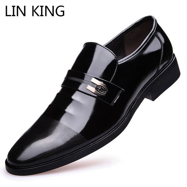 lin king spring autumn men formal wedding shoes luxury men business dress shoes loafers male pointed toe casual office, Black
lin king spring autumn men formal wedding shoes luxury men business dress shoes loafers male pointed toe casual office, Black