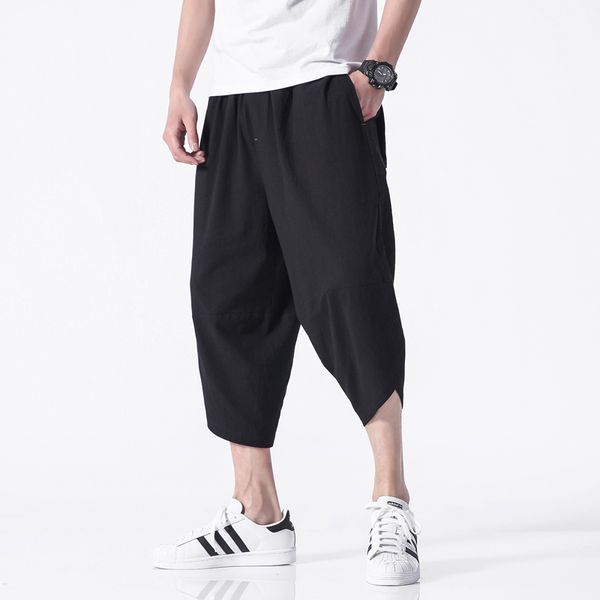 mens pants cotton casual relax fit calf length harem yoga pant black trousers for man 2019 summer plus size 5xl, White;black
mens pants cotton casual relax fit calf length harem yoga pant black trousers for man 2019 summer plus size 5xl, White;black