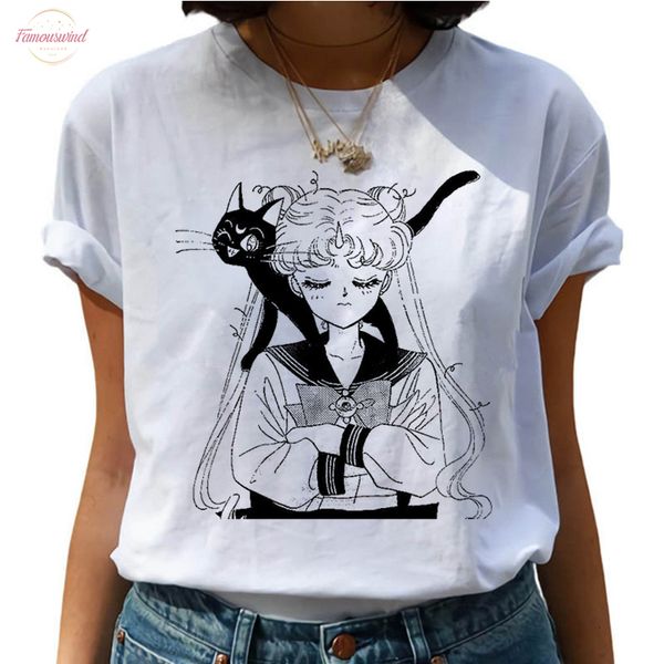 sailor moon женщины kawaii usagi harajuku аним футболка женщина cute cat ullzang футболка 90с корейский стиль tshirt мода топ тройники, White
sailor moon женщины kawaii usagi harajuku аним футболка женщина cute cat ullzang футболка 90с корейский стиль tshirt мода топ тройники, White