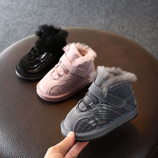 winter children' leisure genuine leather snow boots baby soft bottom warm cotton boots children' shoes, Black;grey
winter children' leisure genuine leather snow boots baby soft bottom warm cotton boots children' shoes, Black;grey