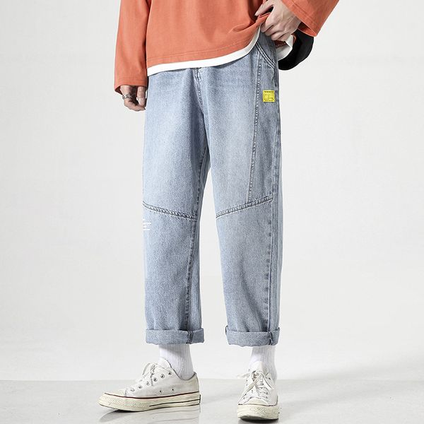 28 jeans men's summer fashion brand straight jeans men's loose falling port wide leg father pants, Blue
28 jeans men's summer fashion brand straight jeans men's loose falling port wide leg father pants, Blue