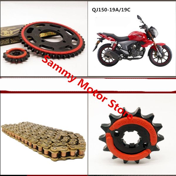 qianjiang qj150-19a/19c roller motorcycle chain with 41t/43t/45t 14t/15t front rear sprockets
qianjiang qj150-19a/19c roller motorcycle chain with 41t/43t/45t 14t/15t front rear sprockets