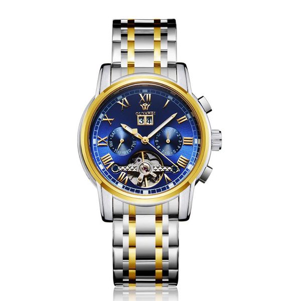 2020 fashion blue men watches automatic mechanical watch mens business stainless steel watch relogio, Slivery;brown
2020 fashion blue men watches automatic mechanical watch mens business stainless steel watch relogio, Slivery;brown