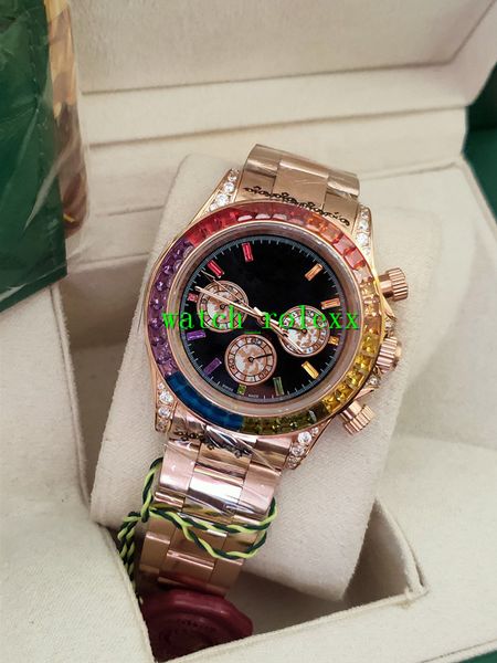 new style watches 40mm men watches 116595 rbow rainbow no chronograph116505 bezel rainbow diamond dial rose gold band mechanical automatic, Slivery;brown
new style watches 40mm men watches 116595 rbow rainbow no chronograph116505 bezel rainbow diamond dial rose gold band mechanical automatic, Slivery;brown