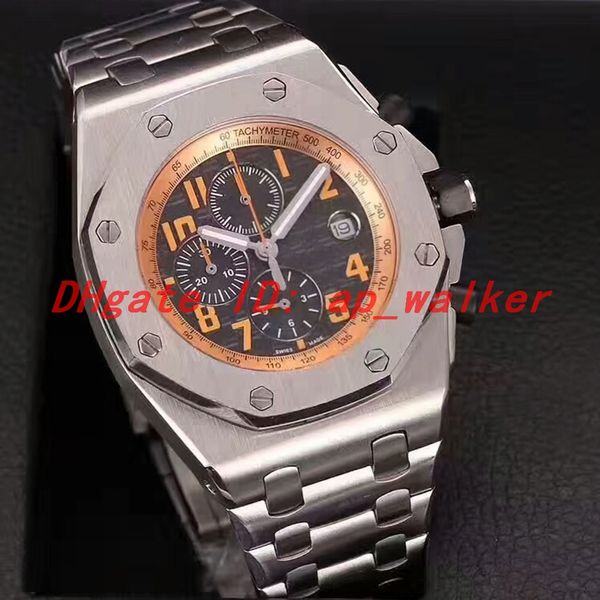 2019 new wristwatch 26170ti oo 1000ti 06 japan quartz movement satch stainless steel metal strap a high grade heavy male watch 42mm, Slivery;brown
2019 new wristwatch 26170ti oo 1000ti 06 japan quartz movement satch stainless steel metal strap a high grade heavy male watch 42mm, Slivery;brown