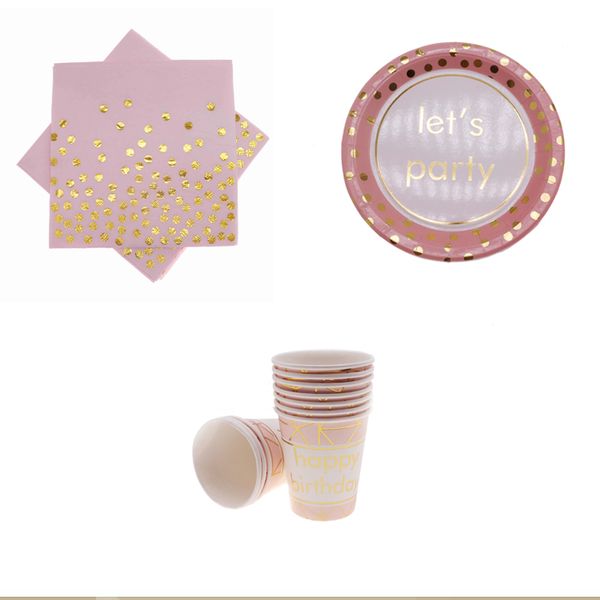 gold foil pink disposable tableware party cup paper plate birthday party supplies birthday wedding decoration kids
gold foil pink disposable tableware party cup paper plate birthday party supplies birthday wedding decoration kids