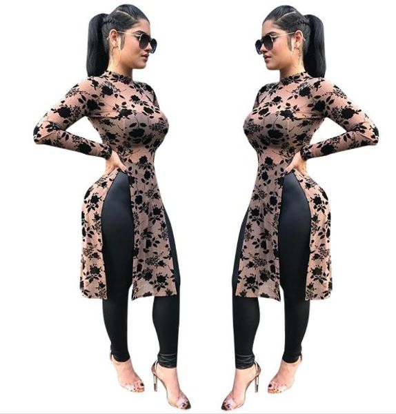 women designer digital printing t-shirts skinny perspective casual long sleeve tees woemn clothing, White
women designer digital printing t-shirts skinny perspective casual long sleeve tees woemn clothing, White