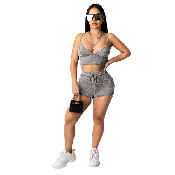 lady night set two piece v neck crop vest shorts women club solid suit clothes, White
lady night set two piece v neck crop vest shorts women club solid suit clothes, White