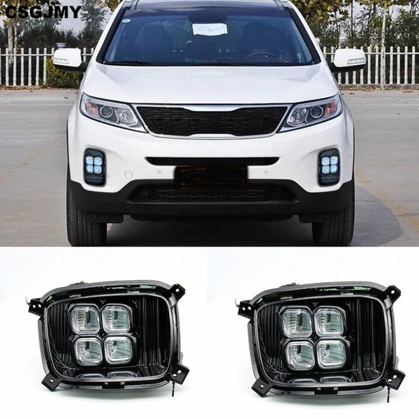 csgjmy 1pair car drl daytime running light led daylight waterproof fog lamp cover car styling lights for kia sorento 2013 2014
csgjmy 1pair car drl daytime running light led daylight waterproof fog lamp cover car styling lights for kia sorento 2013 2014