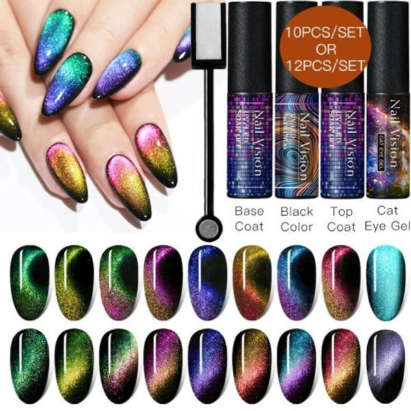 10/12 pcs 7d cat eye nail gel set chameleon magnetic gel nail polish long lasting shining soak off uv led manicure vernis, Red;pink
10/12 pcs 7d cat eye nail gel set chameleon magnetic gel nail polish long lasting shining soak off uv led manicure vernis, Red;pink