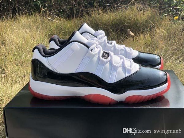 2020 release air authentic 11 low white bred basketball shoes 11s men black true red retro athletic sneakers with box av2187-160
2020 release air authentic 11 low white bred basketball shoes 11s men black true red retro athletic sneakers with box av2187-160