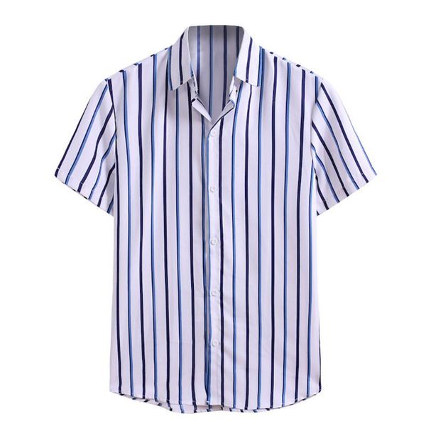 men's casual shirts 2021 mens shirt tee short sleeve striped summer streetwear turndown collar multicolor fashion hawaiian, White;black
men's casual shirts 2021 mens shirt tee short sleeve striped summer streetwear turndown collar multicolor fashion hawaiian, White;black