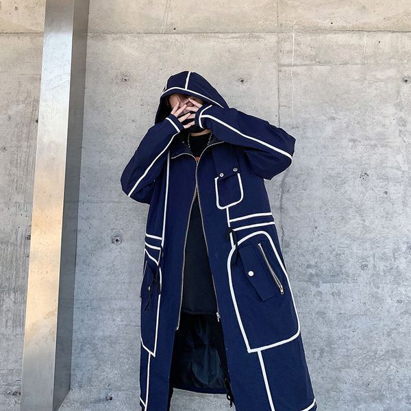 trench coat men streetwear long jacket hip hop line male fashion windbreaker spring autumn hooded overcoat, Tan;black
trench coat men streetwear long jacket hip hop line male fashion windbreaker spring autumn hooded overcoat, Tan;black