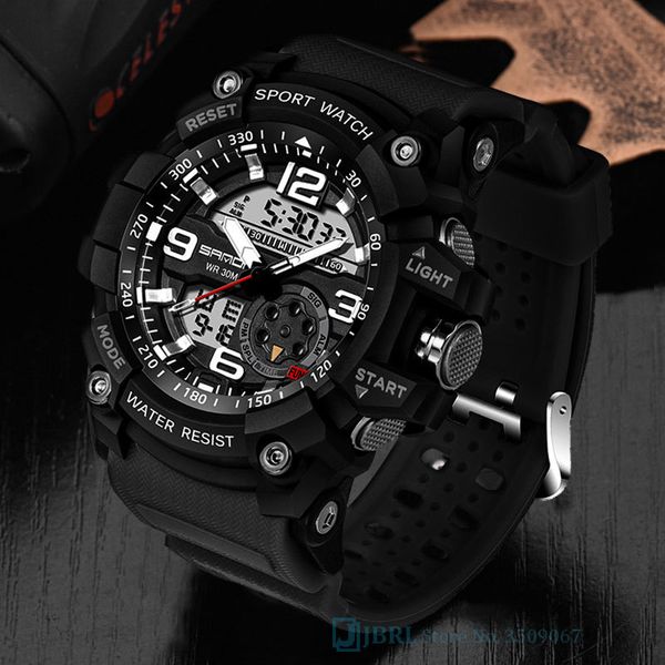 sanda military sport watch men brand luxury famous electronic led digital wrist watch male clock for man relogio masculino ly191213, Slivery;brown
sanda military sport watch men brand luxury famous electronic led digital wrist watch male clock for man relogio masculino ly191213, Slivery;brown