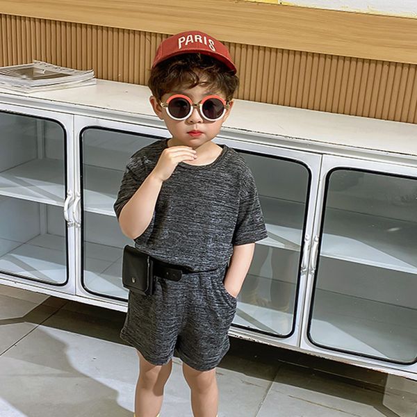 new summer fashion children's t-shirt solid color +shorts baby girl and boy solid color short sleeve two-piece suit sets, White
new summer fashion children's t-shirt solid color +shorts baby girl and boy solid color short sleeve two-piece suit sets, White