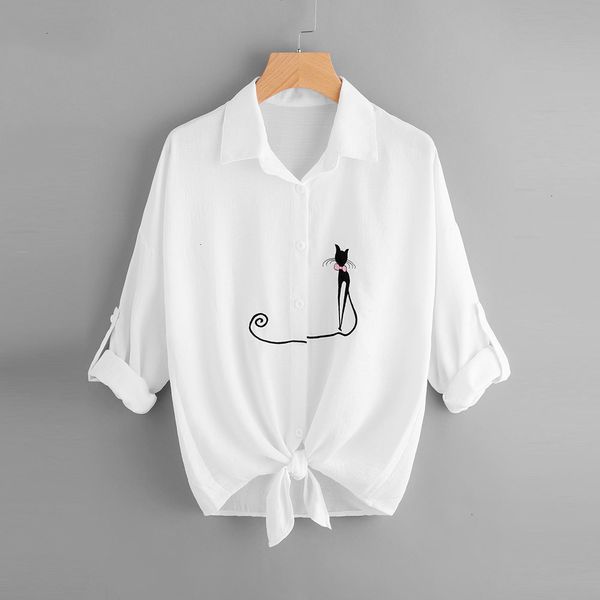 blouse woman women plus size women crop causal cat print hem shirt long sleeve blouse button blusa feminina 2019, White
blouse woman women plus size women crop causal cat print hem shirt long sleeve blouse button blusa feminina 2019, White
