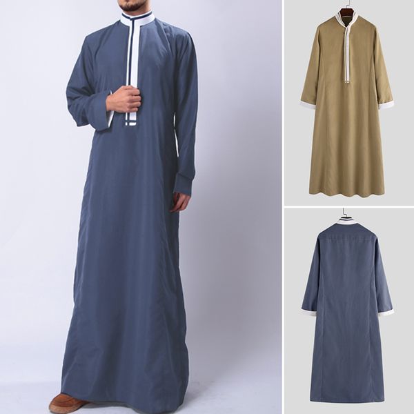 incerun men long shirts muslim kaftan islamic robes man long sleeve stand collar patchwork thobe dubai saudi arabia vintage robe, White;black
incerun men long shirts muslim kaftan islamic robes man long sleeve stand collar patchwork thobe dubai saudi arabia vintage robe, White;black