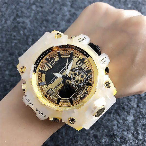 leisure sports quartz digital watch luxury men's watch royal oak led display waterproof and shockproof world time ordinary, Slivery;brown 
leisure sports quartz digital watch luxury men's watch royal oak led display waterproof and shockproof world time ordinary, Slivery;brown