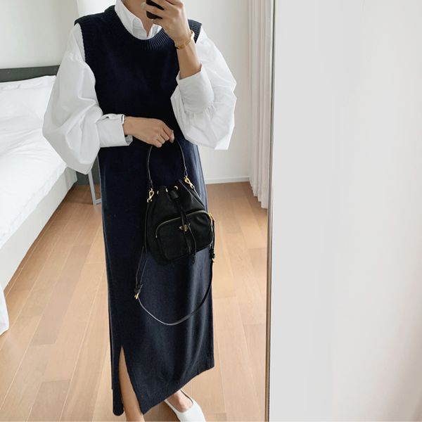 superaen korean style sleeveless knit vests women temperament autumn and winter new 2019 ladies vests solid color women clothing, Black;white
superaen korean style sleeveless knit vests women temperament autumn and winter new 2019 ladies vests solid color women clothing, Black;white