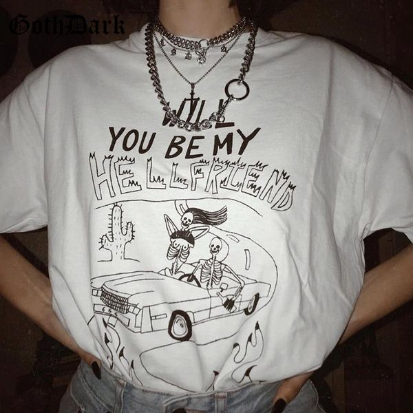 goth dark aesthetic white print t-shirts female gothic loose summer 2020 harajuku streetwear t-shirt women o-neck fashion
goth dark aesthetic white print t-shirts female gothic loose summer 2020 harajuku streetwear t-shirt women o-neck fashion