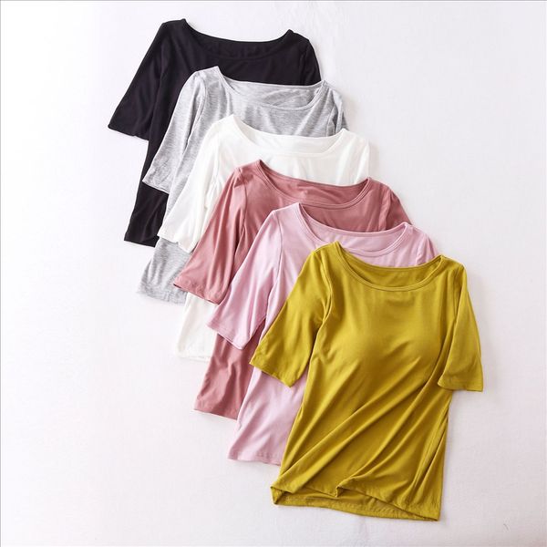 rebar chest pad t-shirt pajamas half sleeve t-shirt female vest bra-half sleeve cup one yoga pajamas base, White
rebar chest pad t-shirt pajamas half sleeve t-shirt female vest bra-half sleeve cup one yoga pajamas base, White