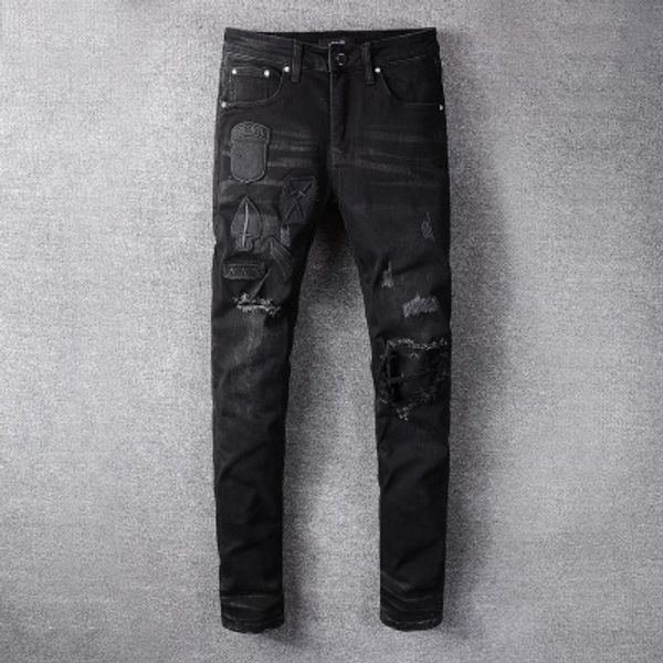 brand new fashion men's designer jeans men's distressed zipper jeans casual pants men's designer slim motorcycle jeans, Blue
brand new fashion men's designer jeans men's distressed zipper jeans casual pants men's designer slim motorcycle jeans, Blue