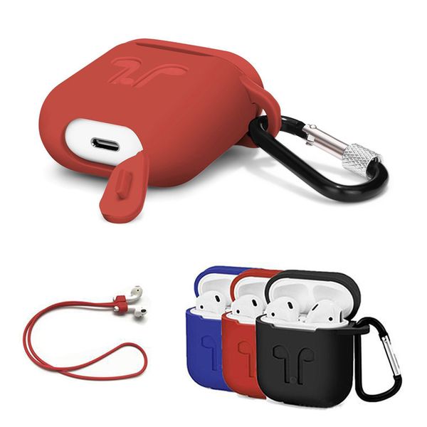 For Apple AirPods Protective Shockproof Silicone Case Pouch With Anti-lost Strap Dust Plug Retail Package For iPhone Wireless Earphone
For Apple AirPods Protective Shockproof Silicone Case Pouch With Anti-lost Strap Dust Plug Retail Package For iPhone Wireless Earphone