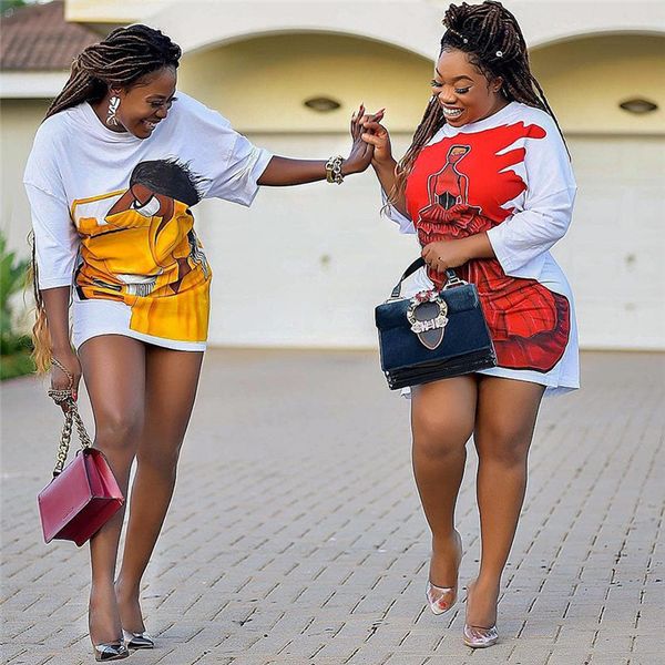 Summer Digital Printed Dress Fashion Designer Crew Neck Dresses Casual Ladies Short Sleeve Dresses
Summer Digital Printed Dress Fashion Designer Crew Neck Dresses Casual Ladies Short Sleeve Dresses