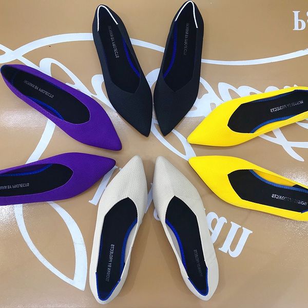 women flats stretch knitted mixed color moccasins breathable cozy work shoes brief fashion ladies flats light driving loafers, Black
women flats stretch knitted mixed color moccasins breathable cozy work shoes brief fashion ladies flats light driving loafers, Black