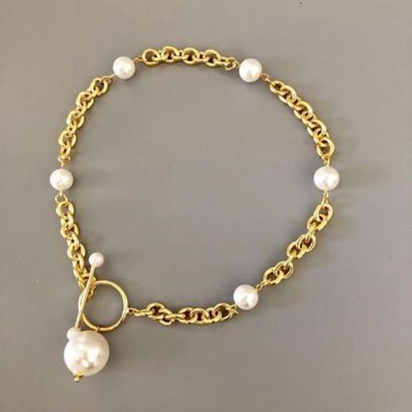 new necklace concise european and american fashion trendy women's necklace 2019 pearl stitching jewellery colar gargantilla, Silver
new necklace concise european and american fashion trendy women's necklace 2019 pearl stitching jewellery colar gargantilla, Silver