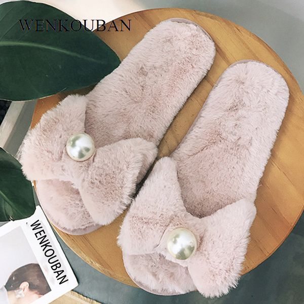 designer female fur slides home slippers with pearl winter women tap fuzzy flip flops indoor ladies shoes zapatos mujer, Black
designer female fur slides home slippers with pearl winter women tap fuzzy flip flops indoor ladies shoes zapatos mujer, Black