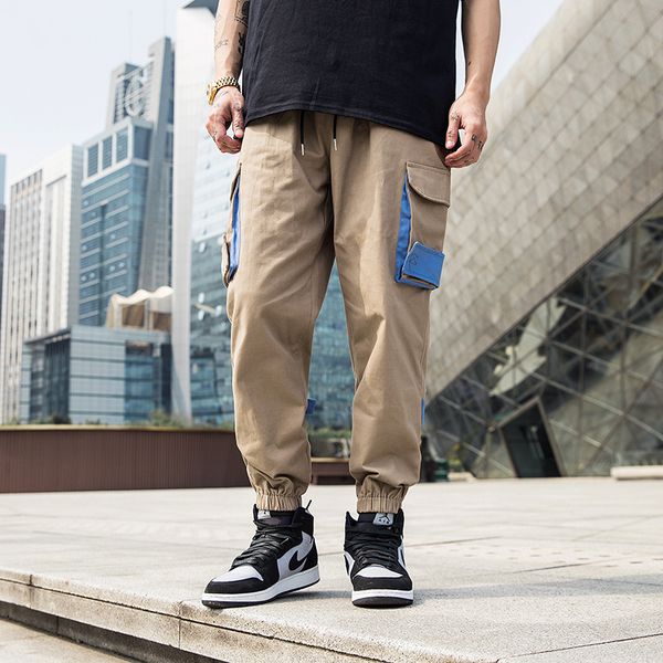 men's pants side pockets harem 2021 hip hop casual design patchwork male joggers trousers fashion streetwear pant, Black
men's pants side pockets harem 2021 hip hop casual design patchwork male joggers trousers fashion streetwear pant, Black
