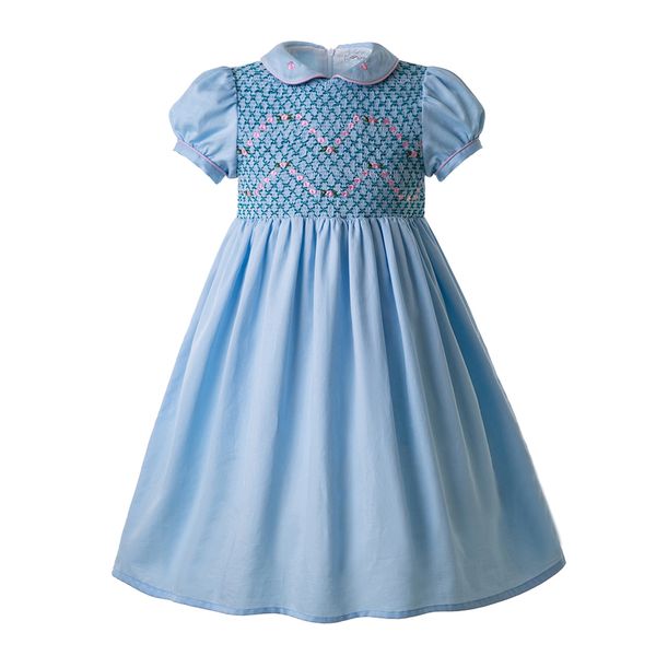 Pettigirl Blue Doll Collar Smocked Outfits Smocked Dresses Kids Designer Clothes Girl For Infants Boutique Ruffle Dress G-DMGD109-C96
Pettigirl Blue Doll Collar Smocked Outfits Smocked Dresses Kids Designer Clothes Girl For Infants Boutique Ruffle Dress G-DMGD109-C96