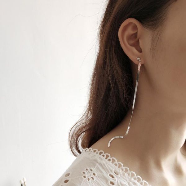 s925 sterling silver earrings fashion flat snake ear line long drop earrings sweet temperament female girls silver ear jewelry, Golden
s925 sterling silver earrings fashion flat snake ear line long drop earrings sweet temperament female girls silver ear jewelry, Golden