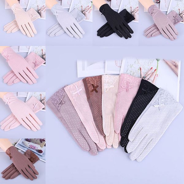 women lace sunscreen gloves resistant driving breathable thin cotton guantes summer printing stretch touch screen anti uv slip, Blue;gray
women lace sunscreen gloves resistant driving breathable thin cotton guantes summer printing stretch touch screen anti uv slip, Blue;gray