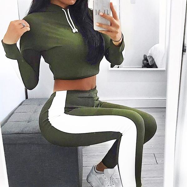 new 2019 2pcs women ladies tracksuit crop hoodies sweatshirt pants sets leisure wear casual suit clothes set yoga suits#g4, White;black
new 2019 2pcs women ladies tracksuit crop hoodies sweatshirt pants sets leisure wear casual suit clothes set yoga suits#g4, White;black