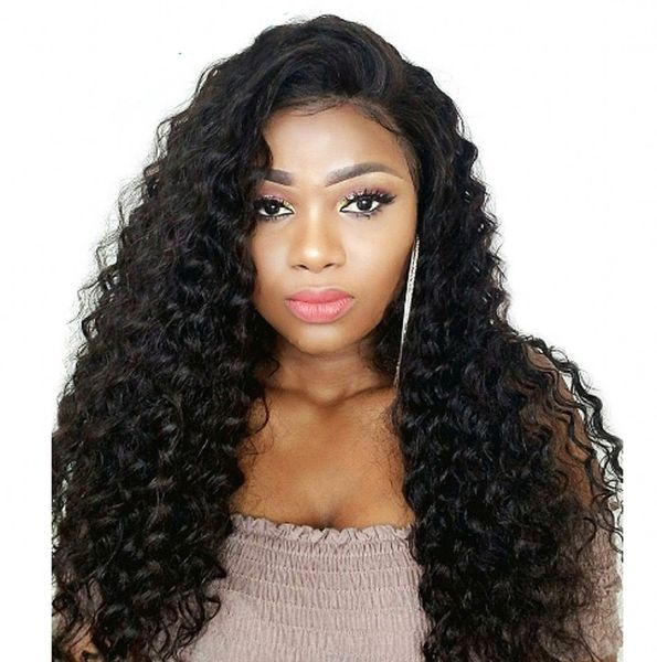 deep wave lace front wig indian virgin human hair lace wig with baby hair natural color lace wig, Black;brown
deep wave lace front wig indian virgin human hair lace wig with baby hair natural color lace wig, Black;brown