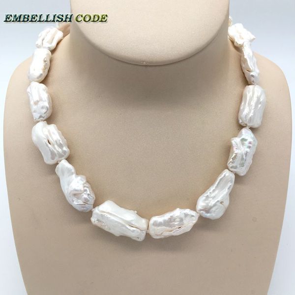 baroque summer style pearl statement necklace irregular square white pearls natural cultured pearl elegant jewelry for women, Silver
baroque summer style pearl statement necklace irregular square white pearls natural cultured pearl elegant jewelry for women, Silver
