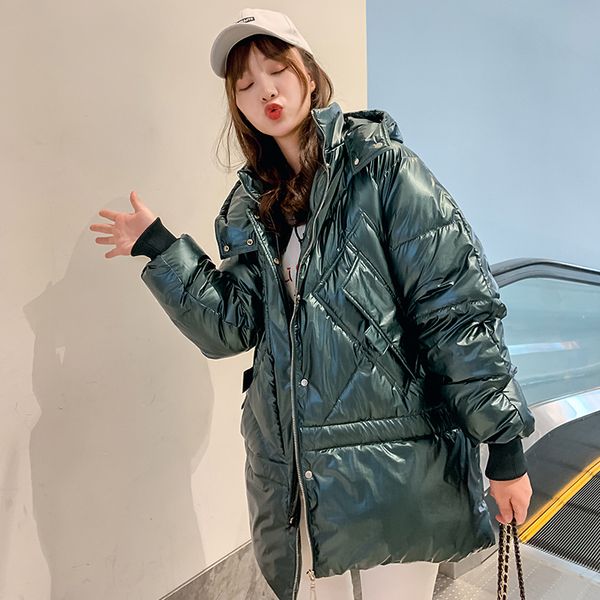 super bright cotton padded middle and long style thickened 2019 winter new down cotton padded student's bread coat jacket women, Black
super bright cotton padded middle and long style thickened 2019 winter new down cotton padded student's bread coat jacket women, Black