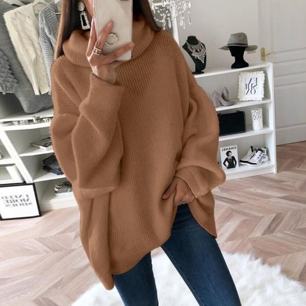 shujin new turtleneck women sweater autumn winter long sleeve oversize jumper 2019 knitted loose fashion pullover femme clothing, White;black
shujin new turtleneck women sweater autumn winter long sleeve oversize jumper 2019 knitted loose fashion pullover femme clothing, White;black