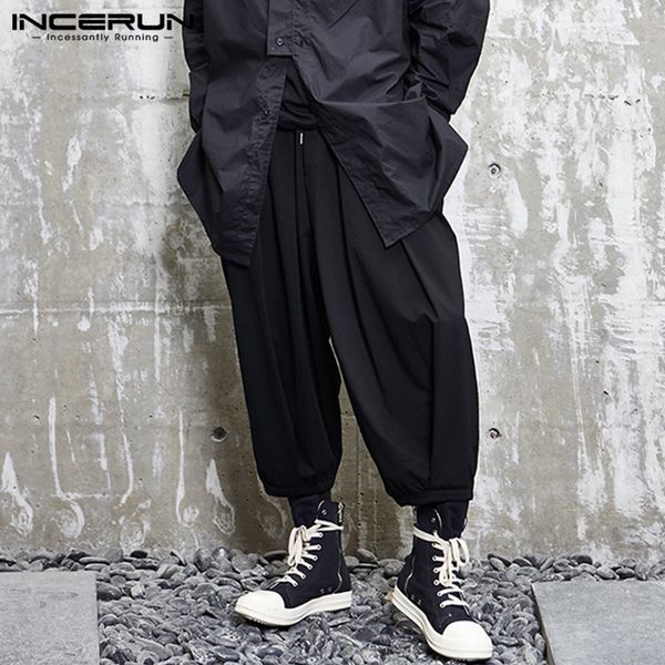 fashion men harem pants punk solid joggers streetwear baggy wide leg trousers drawstring casual pantalones hombre incerun 2020, Black
fashion men harem pants punk solid joggers streetwear baggy wide leg trousers drawstring casual pantalones hombre incerun 2020, Black