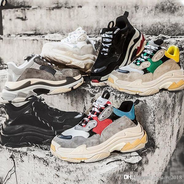 2018 fashion paris 17fw triple-s sneaker triple s casual dad shoes for men's women beige black sports tennis running shoe
2018 fashion paris 17fw triple-s sneaker triple s casual dad shoes for men's women beige black sports tennis running shoe