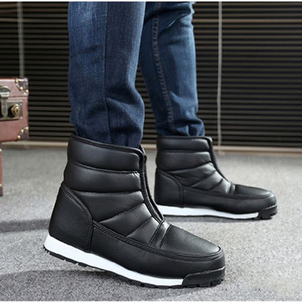 men boots 2018 winter shoes waterproof non-slip men ankle boots platform warm snow size 35-44, Black
men boots 2018 winter shoes waterproof non-slip men ankle boots platform warm snow size 35-44, Black