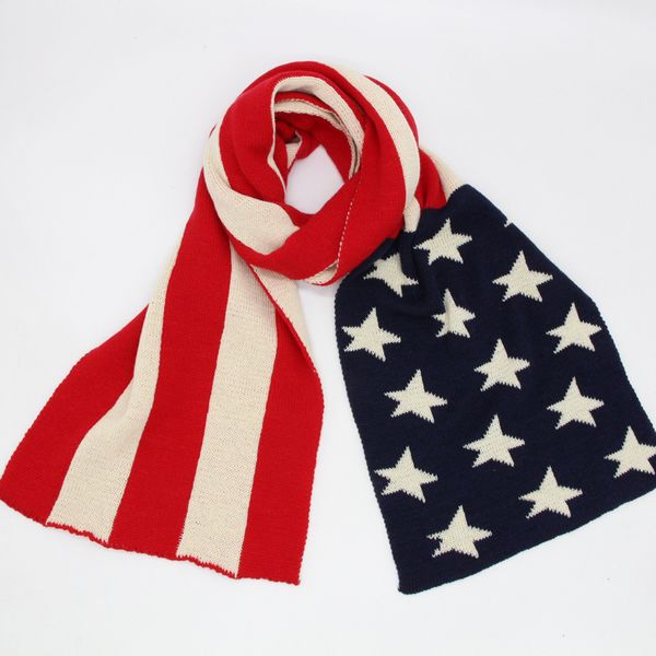 usa flag pattern knitted acrylic winter autumn warm women men scarf shawls outside wraps heavy scarf 3 colors ll190610
usa flag pattern knitted acrylic winter autumn warm women men scarf shawls outside wraps heavy scarf 3 colors ll190610