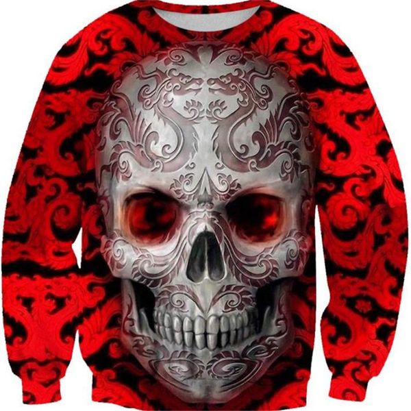 mens designer crew neck sweatshirts casual street style digital three dimensional skulls printing sweatshirts homme fashion clothing, Black
mens designer crew neck sweatshirts casual street style digital three dimensional skulls printing sweatshirts homme fashion clothing, Black