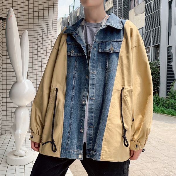 2019 autumn cowboy spelling false two paper men jacket solid color cotton turn down collar long sleeve streetwear windbreaker, Black;brown
2019 autumn cowboy spelling false two paper men jacket solid color cotton turn down collar long sleeve streetwear windbreaker, Black;brown