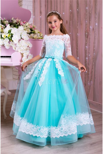 lace pearls vintage flower girl dress half sleeves tulle little girl wedding dresses beautiful child pageant dresses gowns, White;blue
lace pearls vintage flower girl dress half sleeves tulle little girl wedding dresses beautiful child pageant dresses gowns, White;blue